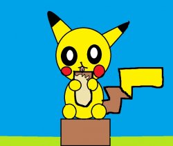 Pikachu With Burrito Meme Template
