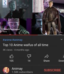 Uther Waifu Meme Template