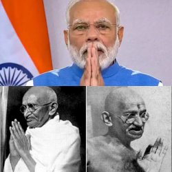 Modi and Gandhi Meme Template