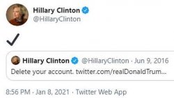 Hillary Clinton delete your account Meme Template