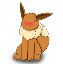 Blushing Eevee Meme Template