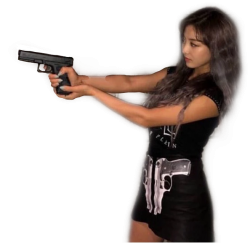 Jihyo with a gun Meme Template