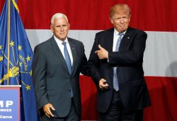 Trump Turns On VP Because, Pence Would Not Gang Stalk With Him Meme Template
