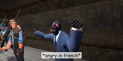 *angry in french* Meme Template