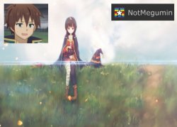 NotMegumin announcement Meme Template