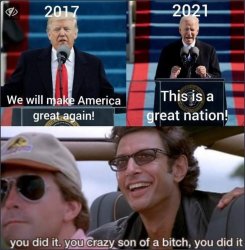 Trump made America great again Meme Template