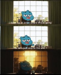 Amazing World Of Gumball Explosion Meme Template
