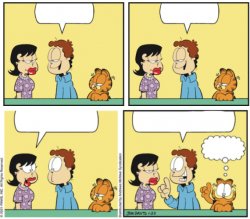 Garfield conversation Meme Template