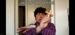 Out of this house Meme Template