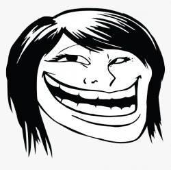 Female Troll Face Meme Template