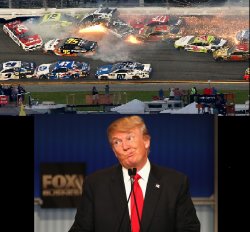 Nascar and Trump Meme Template