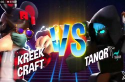 Kreekcraft vs Tanqr rb battles (fanmade) Meme Template