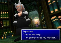 Sephiroth going to see his mother Meme Template