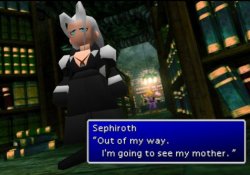 Sephiroth is going to see his mother Meme Template