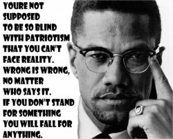 Malcolm X if you stand for nothing you'll fall for anything Meme Template