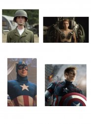 Captain America four types Meme Template