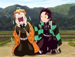 tanjiro and zenitsu Meme Template