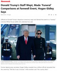 Trump farewell tears Meme Template