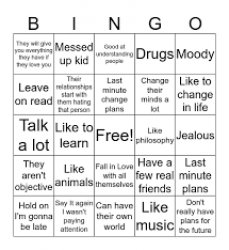 gemini bingo card Meme Template