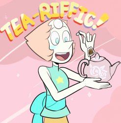 Steven Universe Pearl Tea-riffic! Meme Template