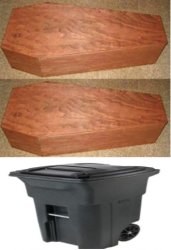 Rich people poor people (trash can edition) Meme Template