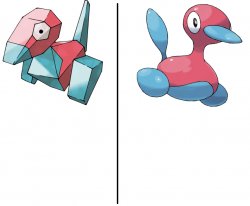 Porygon 1 2 Meme Template