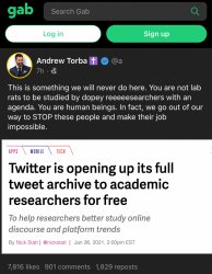 Gab Twitter Meme Template