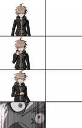 Naegi's luck is running out Meme Template