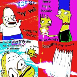 T  H   E   S  I  M   P  S  O  N  S Meme Template