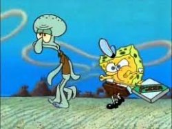 spongebob and squidward Meme Template