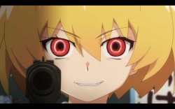 Satoko with gun Meme Template