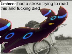 Umbreon had a stroke Meme Template