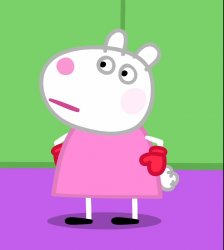 Unamused Suzy Sheep (Peppa Pig) Meme Template