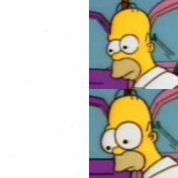 suprised Homer meme Meme Template