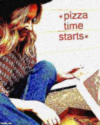 Kylie pizza time starts deep-fried 1 Meme Template