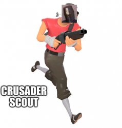 Crusader scout Meme Template