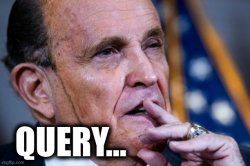 Rudy Giuliani query Meme Template