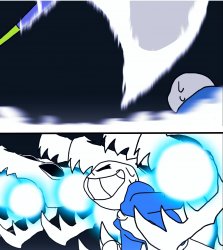 Sans vs Jevil Meme Template