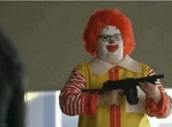 McDonald Gun Meme Template
