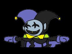 jevil T-pose Meme Template