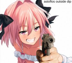 astolfos outside dip Meme Template