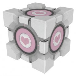 Companion cube Meme Template