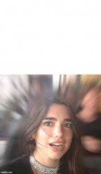 Dua Lipa blank space above Meme Template