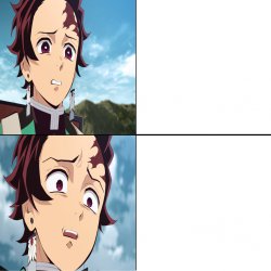 Tanjiro Meme Template