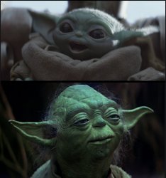 Young Old Yoda Meme Meme Template