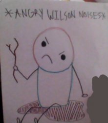 Angry wilson noises Meme Template
