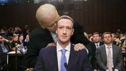 Biden Loves on Zuck Meme Template