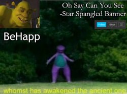 BeHapp's Announcement Template Meme Template