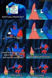Patrick license Meme Template