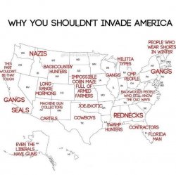 Why you shouldn't invade America Meme Template